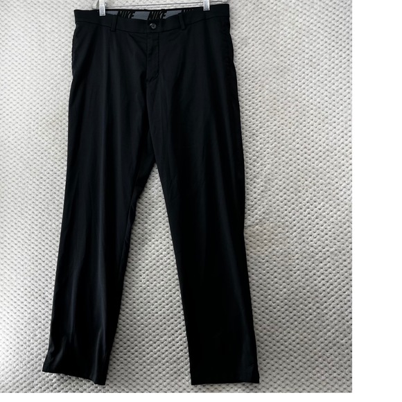 Nike Golf Pants Dri-FIT Flat Front Black Athletic‎ Performance Outdoors 36x32 - Picture 1 of 12